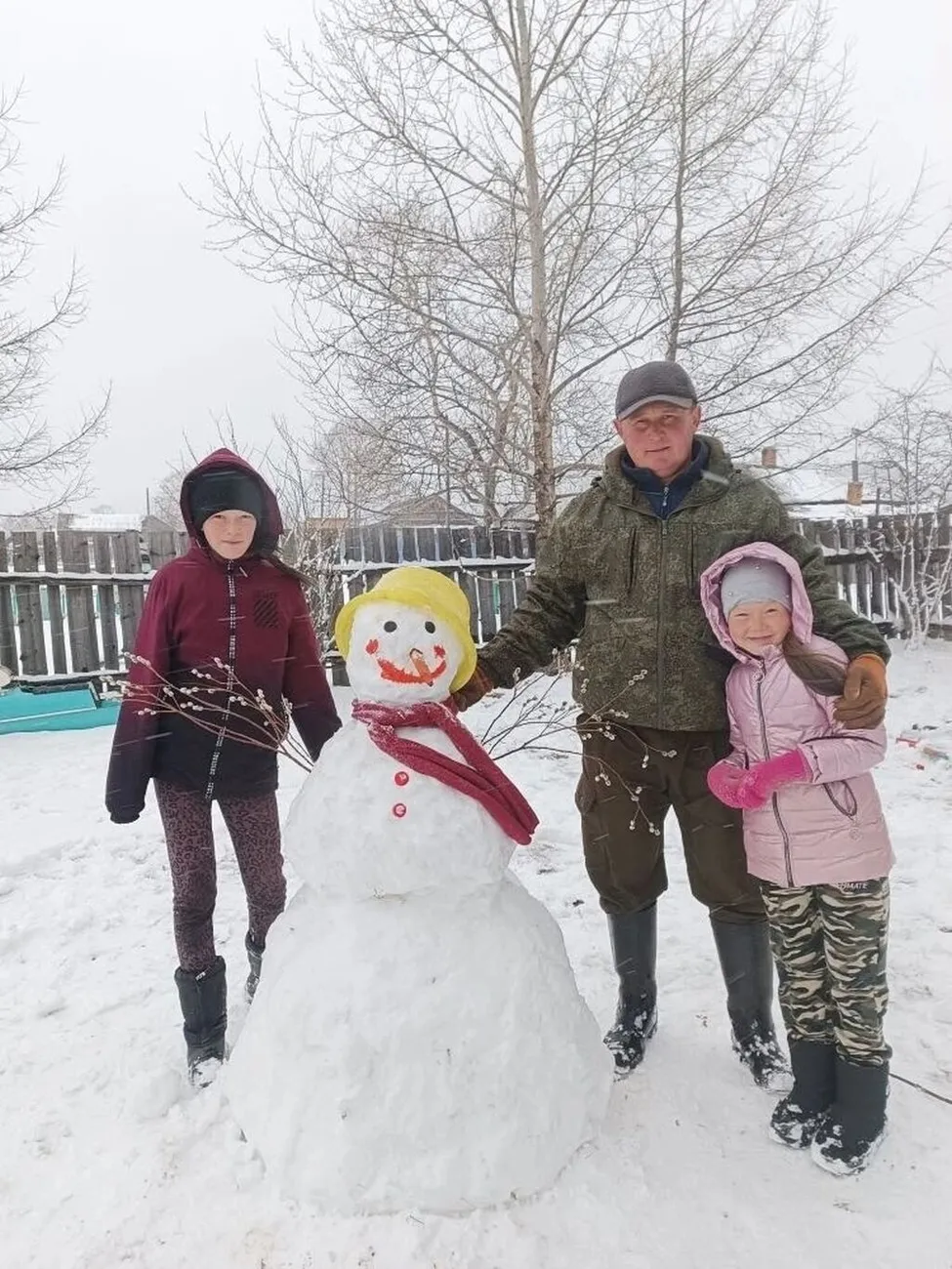 Снеговик семьи Агнии Дульяниновой и Ани Жуманеевой 2