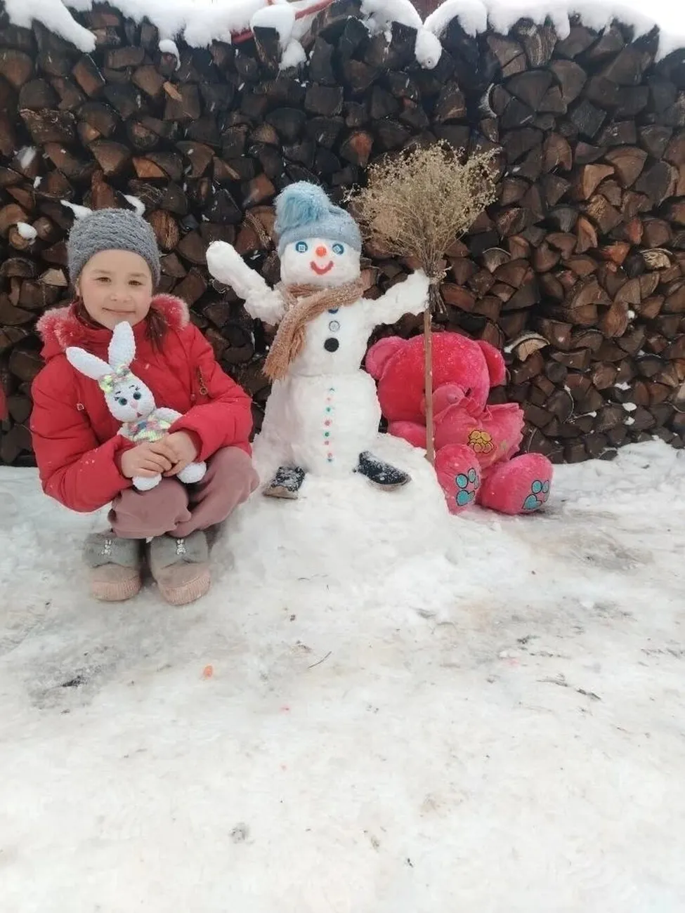 Снеговик семьи Анжелы Золотуевой